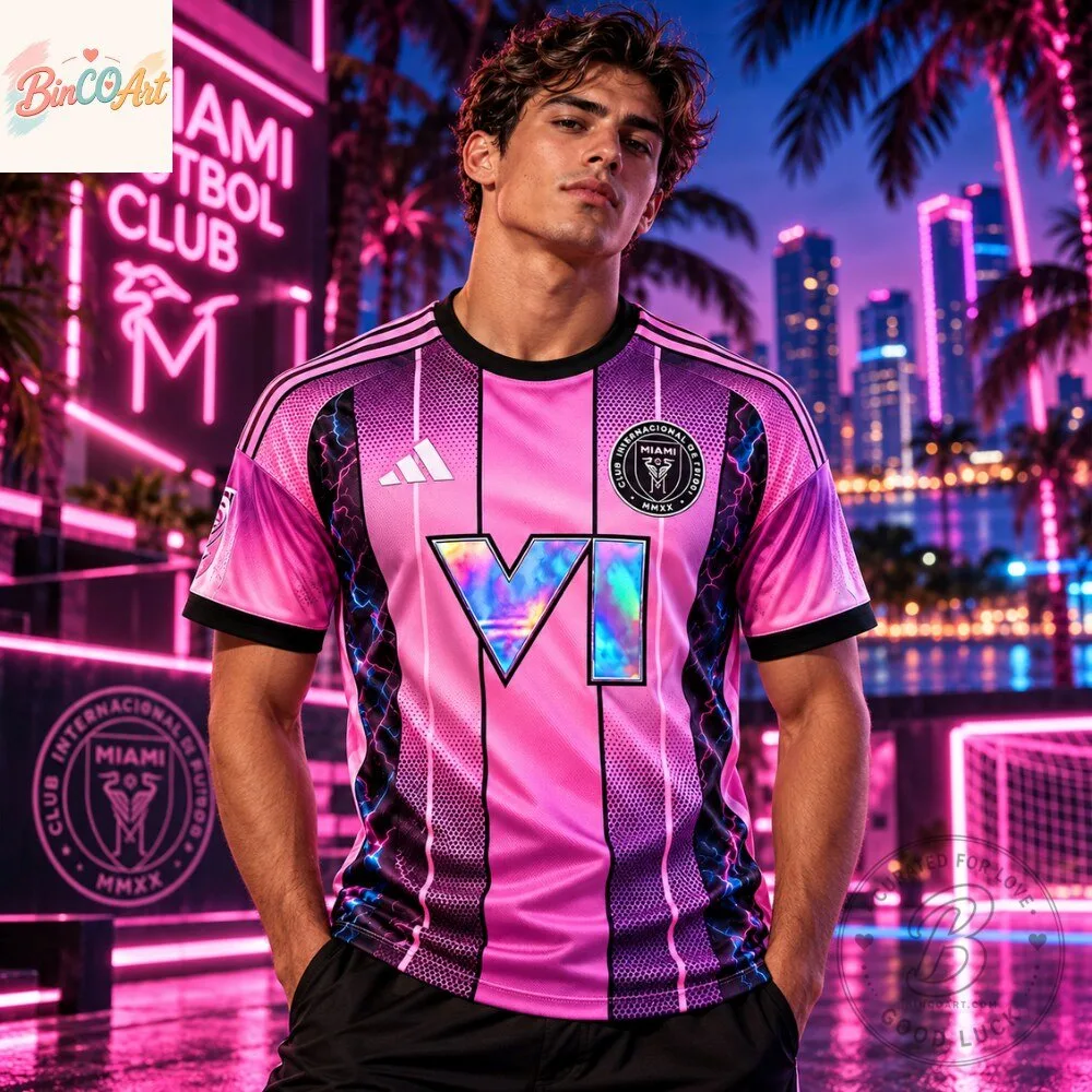 Inter Miami x GTA VI Leonida Kit Jersey – Grand Theft Auto 6 Miami Vice Soccer Shirt