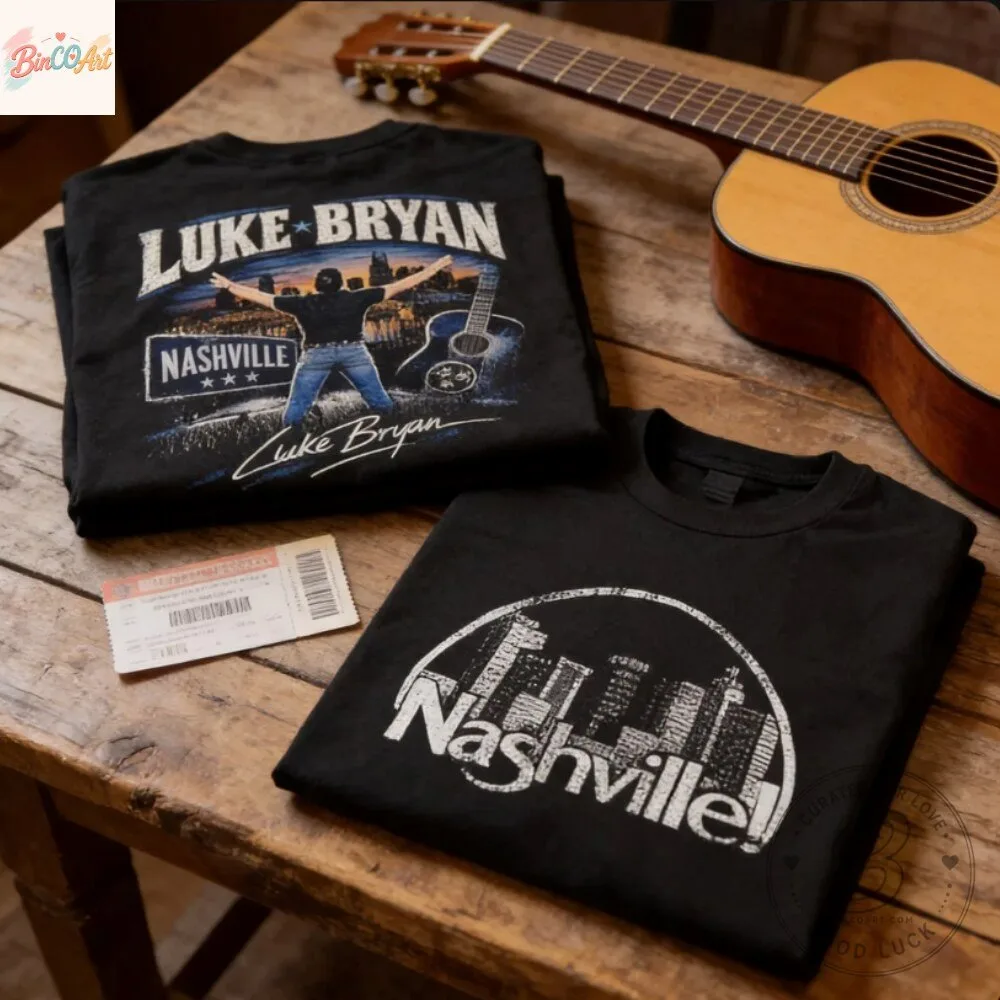 Luke Bryan Nashville T-Shirt 2026 - Country Music Concert Graphic Tee 4 Luke Bryan Nashville T-Shirt 2026 - Country Music Concert Graphic Tee
