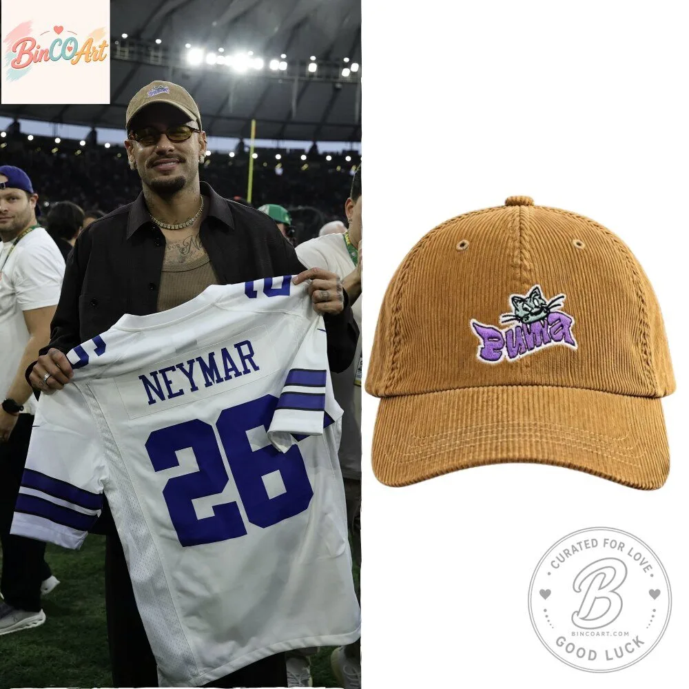 Neymar Jr Dallas Cowboys Vintage Corduroy Embroidered Skate Cap
